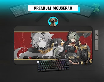 Premium Caeser King Mousepad | ZZZero Caeser King Deskmat | Zenless Zone Zero | Large Gaming Desk Mat | ZZZero Deskmat | Gaming Desk Mat