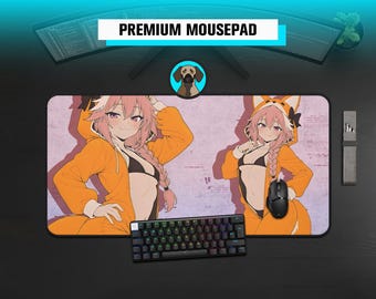 Premium Cosplay Bikini Mousepad | Anime Cute Waifu Material NSFW Desk mat | Large Anime Mousepad | Aesthetic Desk Mat