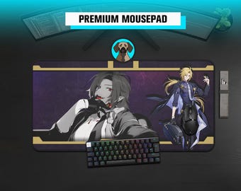 Premium Hugo Vlad Mousepad | Zenless Zone Zero Mousepad | ZZZ Hugo Vlad Deskmat | Large Gaming Desk Mat |
