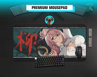 Premium Yanagi Tsukishiro Mousepad | Sector 6 Deskmat | ZZZero Mousepad | Zenless Zone Zero Desk Mat | Large Gaming Desk Mat