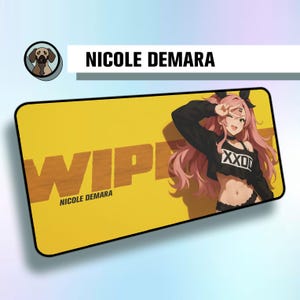 Premium Nicole Demara Mousepad | Zenless Zone Zero Desk Mat | Large Anime Gaming Pad | Nicole Demara ZZZero | Kawaii Gaming Mousepad