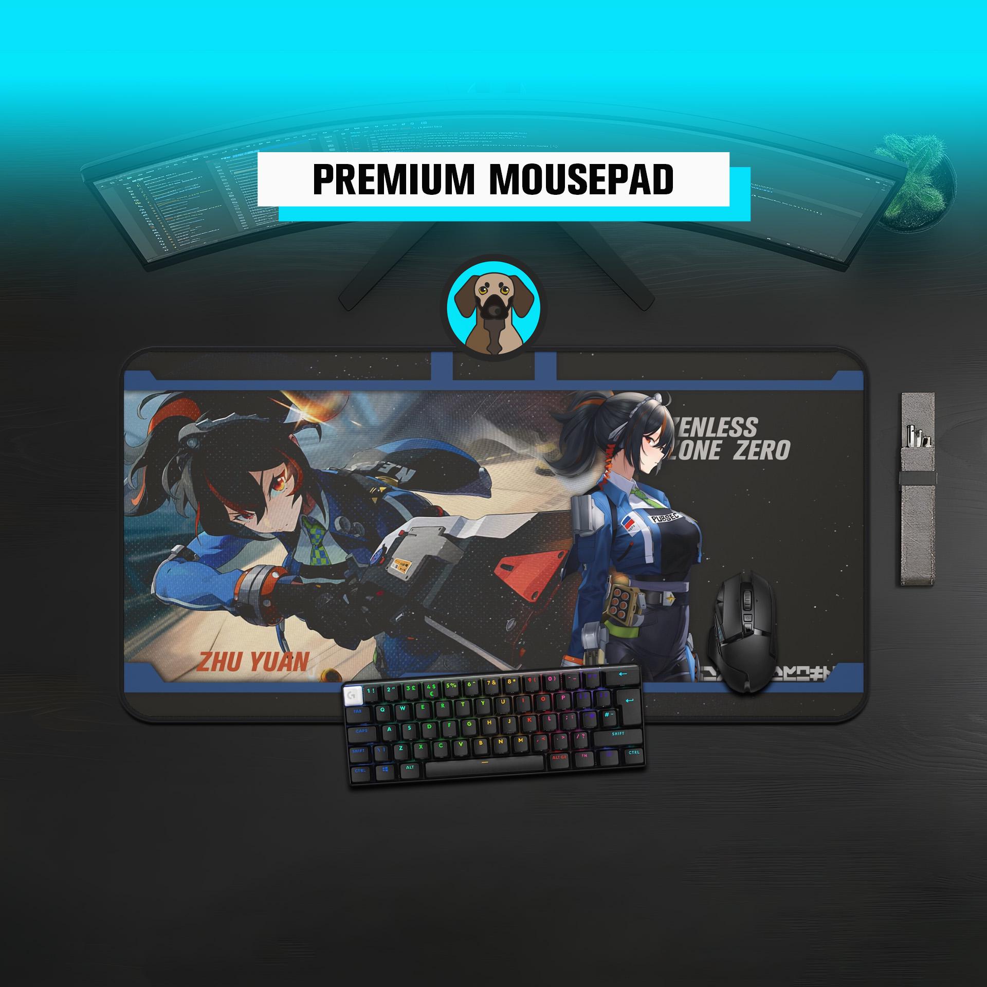Premium Zhu Yuan Mousepad | Zenless Zone Zero Desk Mat | Anime