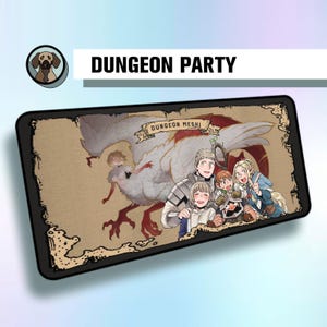 Premium Dungeon Party Mauspad | Anime Dungeon Map Party Schreibtischmatte | Anime Map Dungeon Fantasy Ästhetische Schreibtischmatte