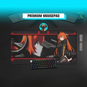 Mousepad Orphie Premium | Mousepad Zenless Zone Zero | Obol Squad zzz | Tapete de mesa Anime Seed | Tapete de mesa gamer grande Waifu