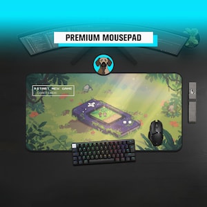 Premium Retro Pixelart Mousepad | Star New Game Landscape Mousepad | Pixelart Starter Choose Desk mat | Retro Gaming Aesthetic Desk pad