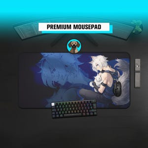 Tapis de souris Seth Premium | Tapis de bureau ZZZero Seth Lowell | Zenless Zone Zero | Grand tapis de bureau gaming | Tapis de bureau ZZZero | Tapis de bureau gaming