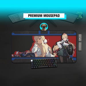 Premium Alice Thymefield Mousepad | Zenless Zone Zero Desk Mat | Anime Gaming Pad | ZZZero Mousepad | Alice Design  Large Gaming Mat |
