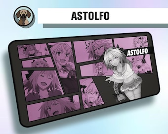 Premium Astolfo Mousepad | Rider of Black Mousepad | Fate Apocrypha Desk Mat | Fate Apocrypha | Waifu Desk Mat |  Aesthetics Desk Pad