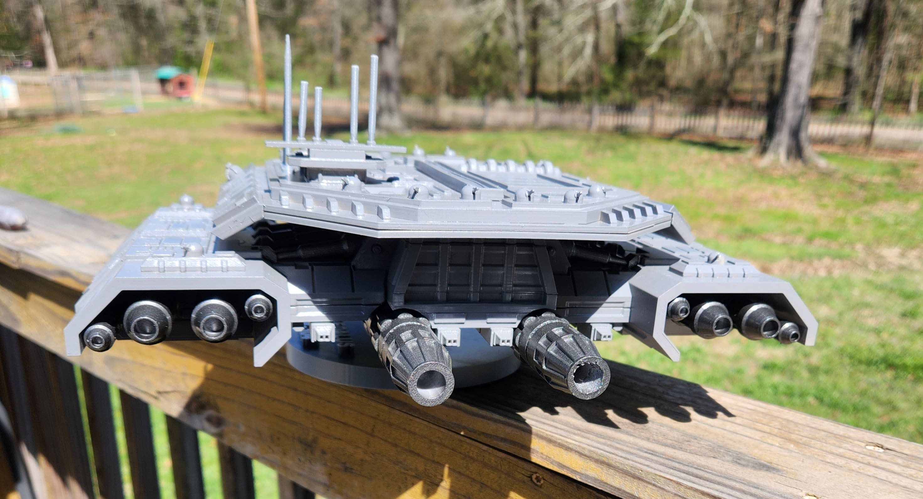 Handcrafted X-304 Daedalus Starship Model, Stargate Sg1