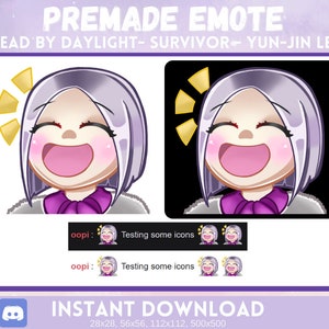 Premade Yun-Jin Lee Dead by Daylight Emote Instant Download