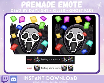 Premade Hype Ghost Face Emote Instant Download