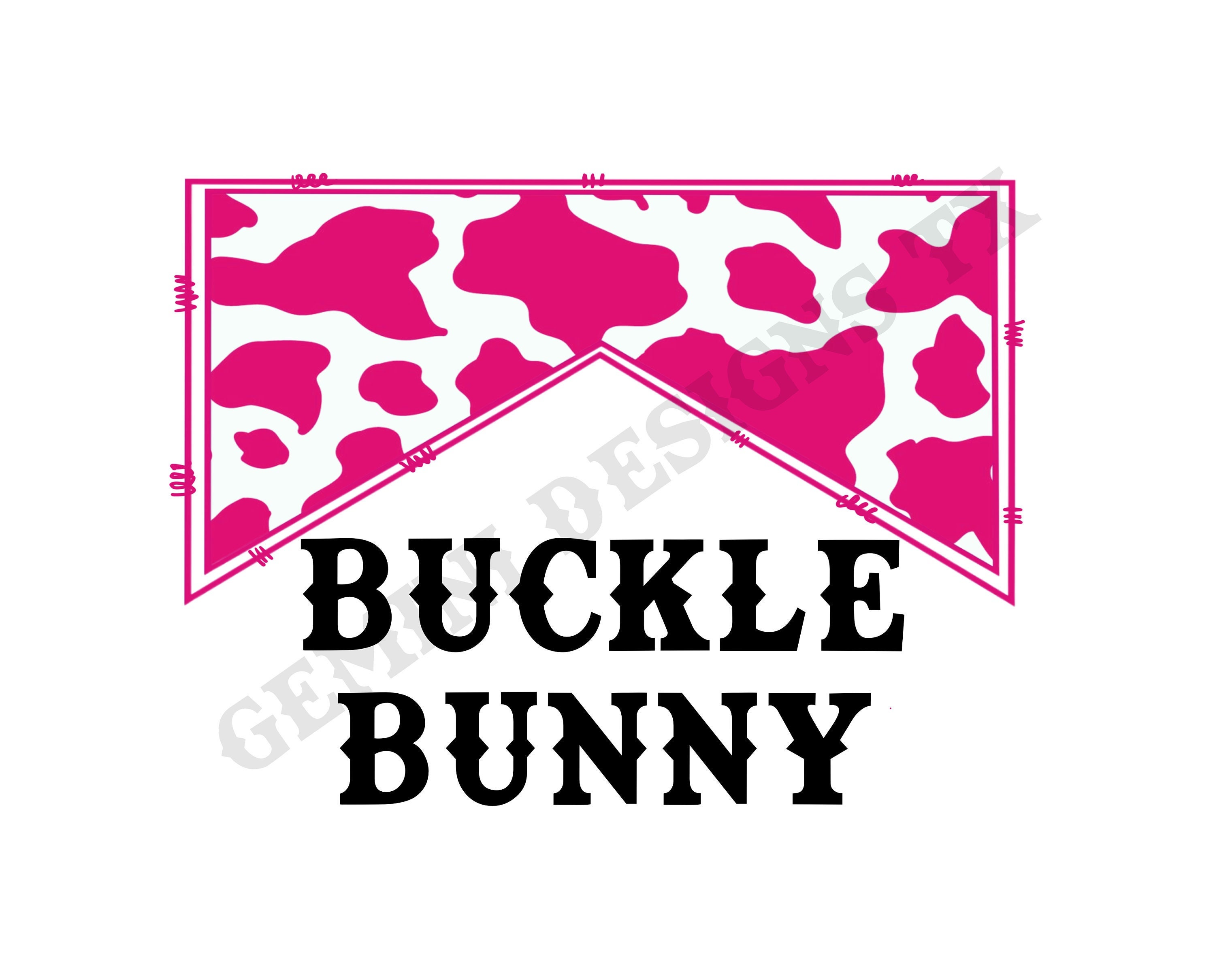 Buckle Bunnypink Cowhiderodeopng Etsy