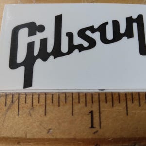 Waterslidesticker gitaarkop, zwarte inkt, voor gitaarrestauratie, premiumkwaliteit