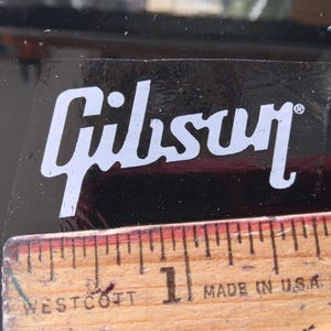 DISCOUNT &quot;Second&quot; Electric Guitar Waterslide Decal, Matt White Ink guitar decal, guitar decal with scratched ink.
