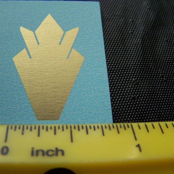 Calcomanía al agua para guitarra eléctrica de color dorado metalizado: grado de restauración