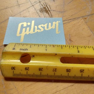 Guitar Vinyl Sticker, Gold metallic ink guitar Sticker, Premium Quality guitar Sticker, Restoration Grade guitar Sticker