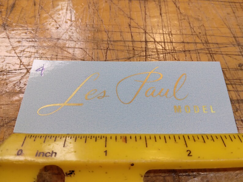 DISCOUNT Electric Guitar Waterslide Decal, Metallic Ink Guitar Decal