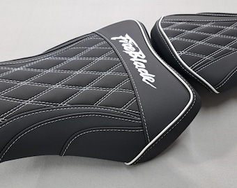 Housse De Selle Bagster Yamaha FZ6 Bleu Noir Gris - Selle moto