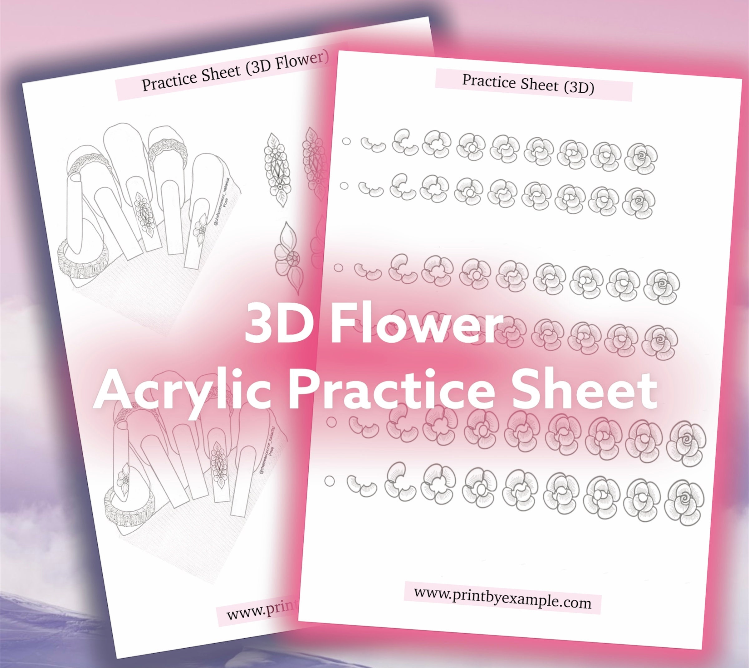 Amazon.com : Trainer Sheet Application Practice Manicure Training Cards  Beginner Lines Painting acrylic bead practice sheet for nails depotting  tool foundation mixing tray nail art book : Beauty & Personal Care