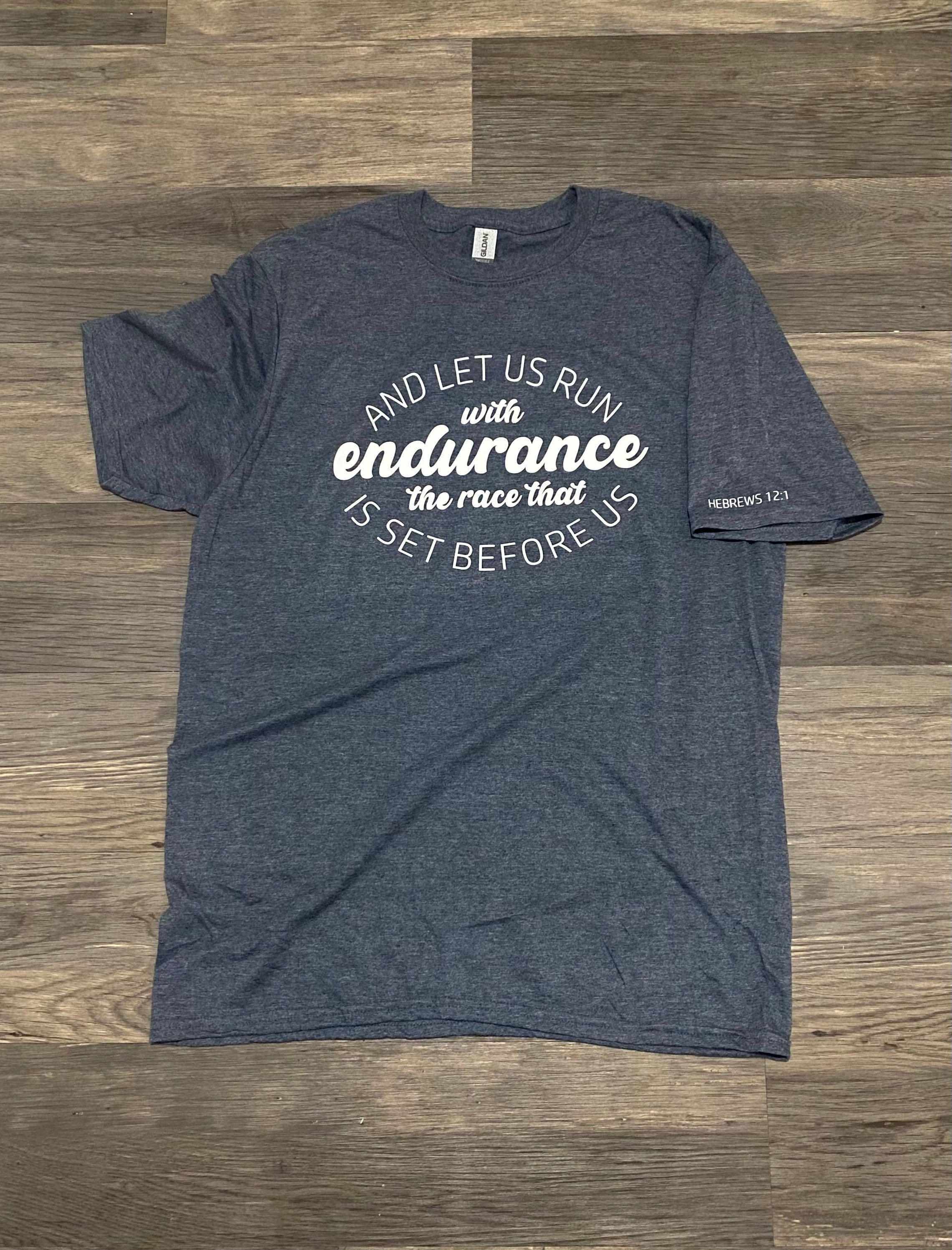Hebrews 12:1 Endurance T-shirt Item Handmade Order. Etsy