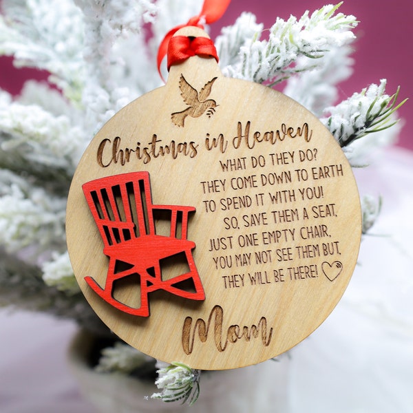 Christmas in Heaven Poem - Etsy