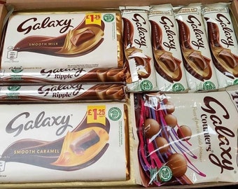 Galaxy Luxury Chocolate Box Gift Hamper, Personalised Message, Ideal Treat Present For Birthdays, Christmas, Valentines, Mothers & Fathers