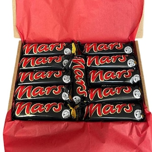 Coffret cadeau Mars boîte de chocolats de luxe, message personnalisé, cadeau idéal pour les anniversaires, Noël, la Saint-Valentin, la fête des mères et des pères