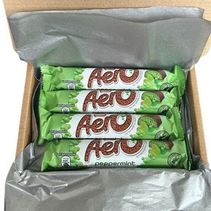 Cesta de regalo con forma de caja de chocolate Mint Aero, mensaje personalizado, regalo ideal para cumpleaños, Navidad, San Valentín, día de la madre y del padre