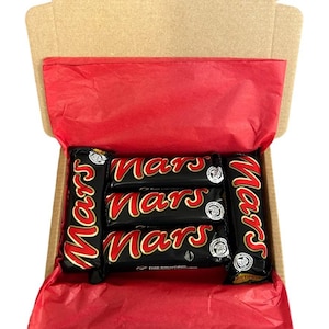 Coffret cadeau Mars boîte de chocolats de luxe, message personnalisé, cadeau idéal pour les anniversaires, Noël, la Saint-Valentin, la fête des mères et des pères