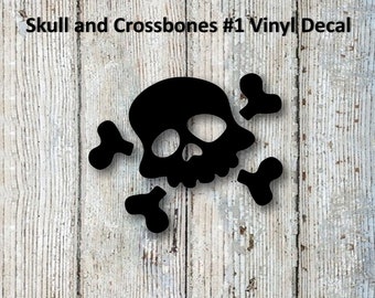 Pirate Skull & Cross Bones Vinyl Decal