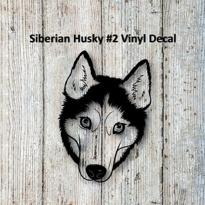 Siberian Husky #2 Vinyl Decal