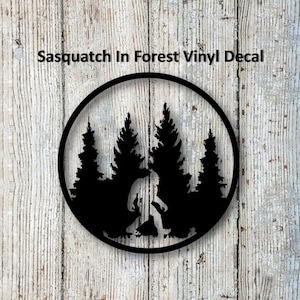 Bigfoot/Sasquatch &quot;Forest&quot; Vinyl Decal