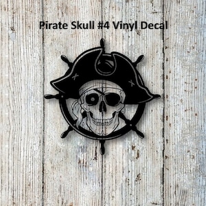 Pirate Skull #4 Vinyl Decal