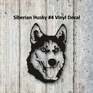 Siberian Husky #4 Vinyl Decal