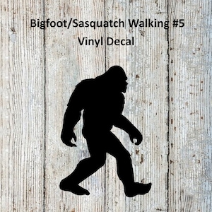 Bigfoot/Sasquatch &quot;Walking&quot; #5 Vinyl Decal