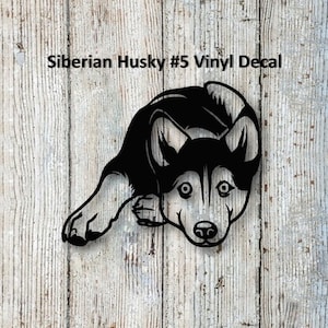 Siberian Husky #5 Vinyl Decal