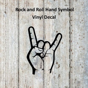 Rock and Roll Wave Vinyl Decal.