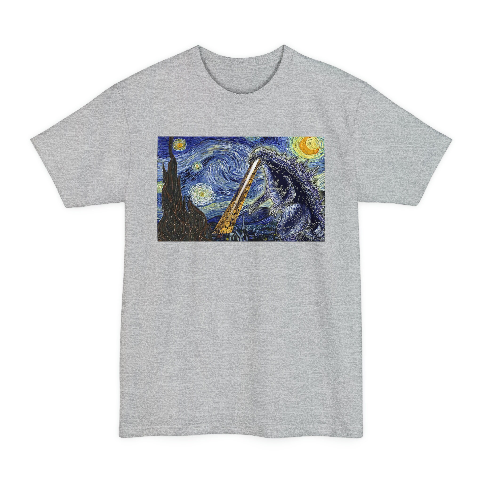 Tall Size Godzilla-starry Night T-shirt – Funny King of the