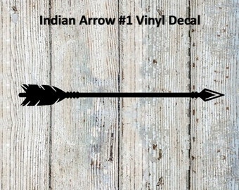 Bulk order for (20) 4" long Indian, Native American Arrow Vinyl Decal