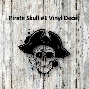 Pirate Skull #1 Vinyl Decal