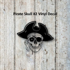 Pirate Skull #2 Vinyl Decal