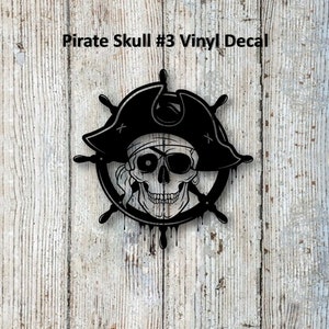 Pirate Skull #3 Vinyl Decal