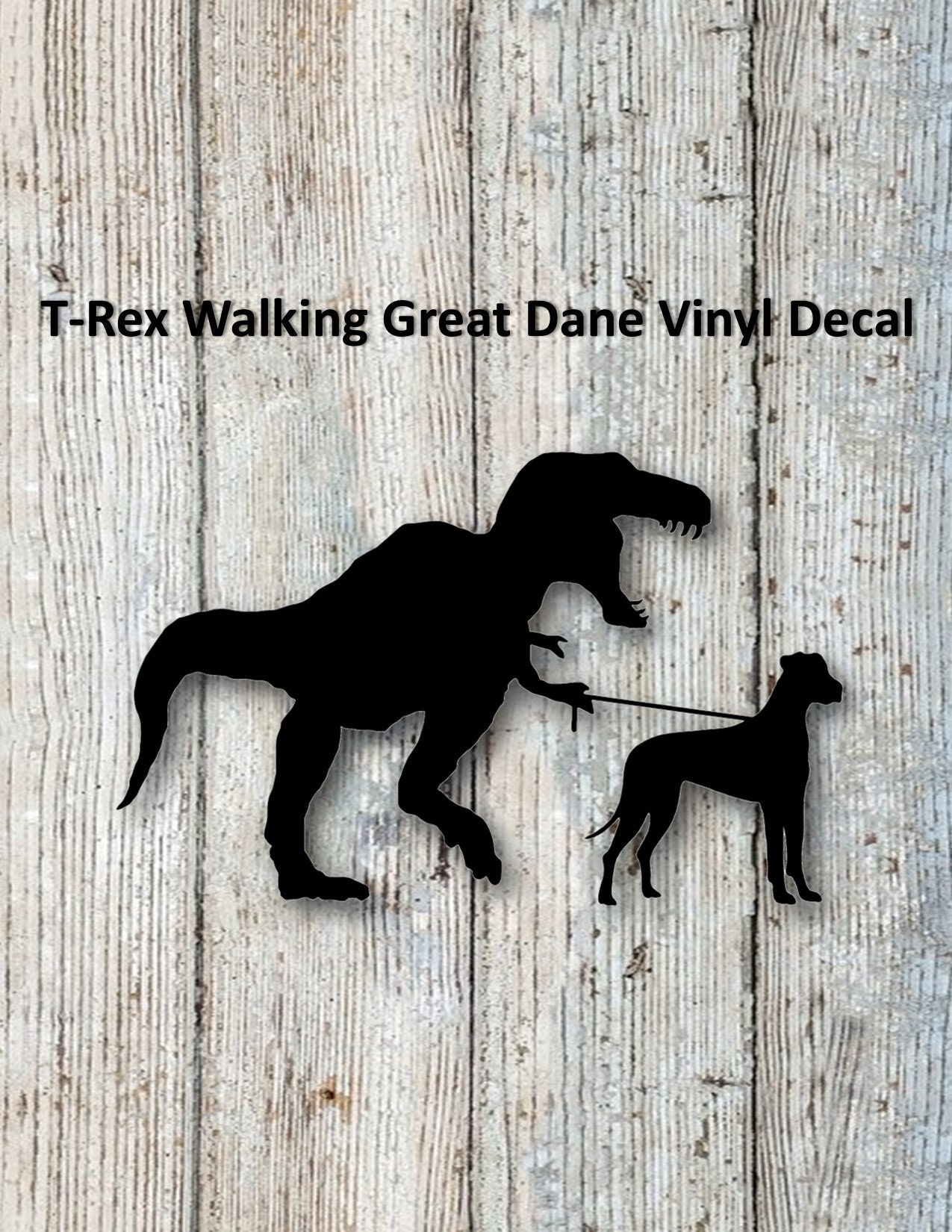 Madcolitote Black Great Dane Car Stickers 3D Window Decal - View #4