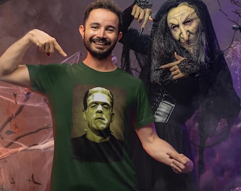 Frankenstein Retro Custom Designed T Shirt, Frankenstein T Shirt, Classic Movie Monster T-Shirt, Universal Monster Frankenstein
