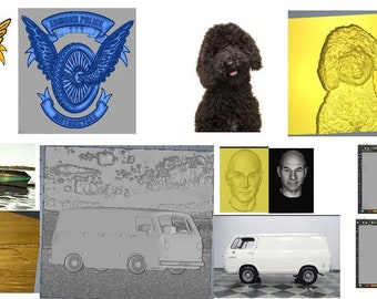 Create CNC Relief Models Service. Photo to Relief.