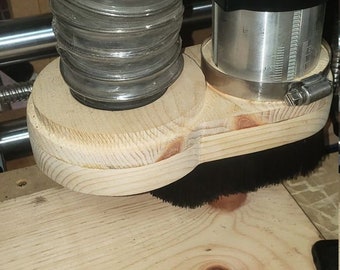 65mm Wooden Dust Boot Design for  spindle or makita router  2" or 4"hose