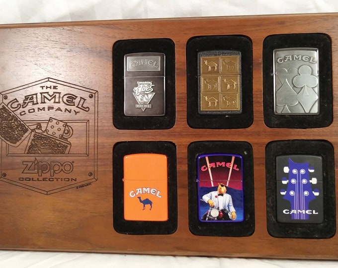 6 Vintage Camel Zippo Lighters All Unfired W/ Camel Company Etsy