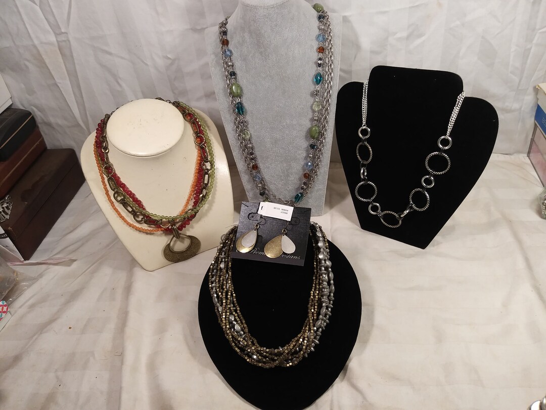 Premier Designs Collection of 4 Signed Necklaces Drop Earrings - Etsy