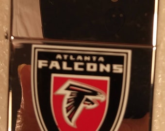 Vintage retirado Atlanta Falcons Zippo encendedor sin disparar