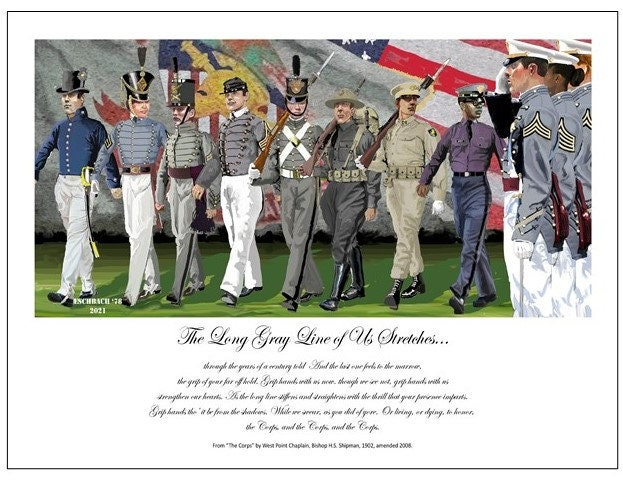 west point dress grey uniform West Point Dress Gray Uniform Zip Pouch
